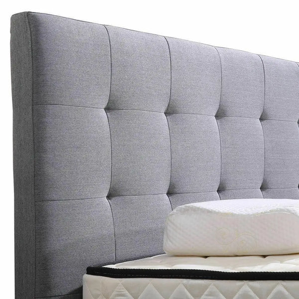 Levede Bed Frame King Fabric With Drawers Storage Beige Deals499