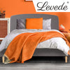 Levede Bed Frame Queen Size Wooden Platform Linen Fabric Base Bedhead Headboard Deals499