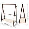 Levede Clothes Stand Garment Dyring Rack Hanger Organiser Wooden Free Standing Deals499