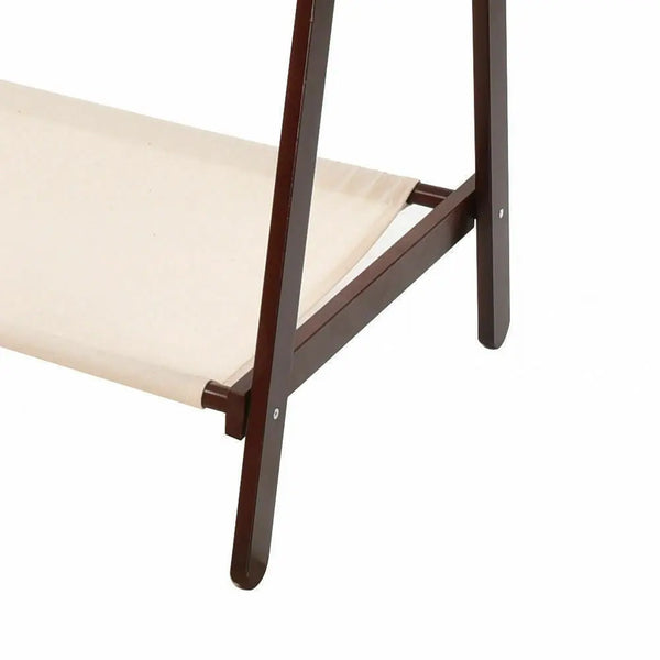 Levede Clothes Stand Garment Dyring Rack Hanger Organiser Wooden Free Standing Deals499