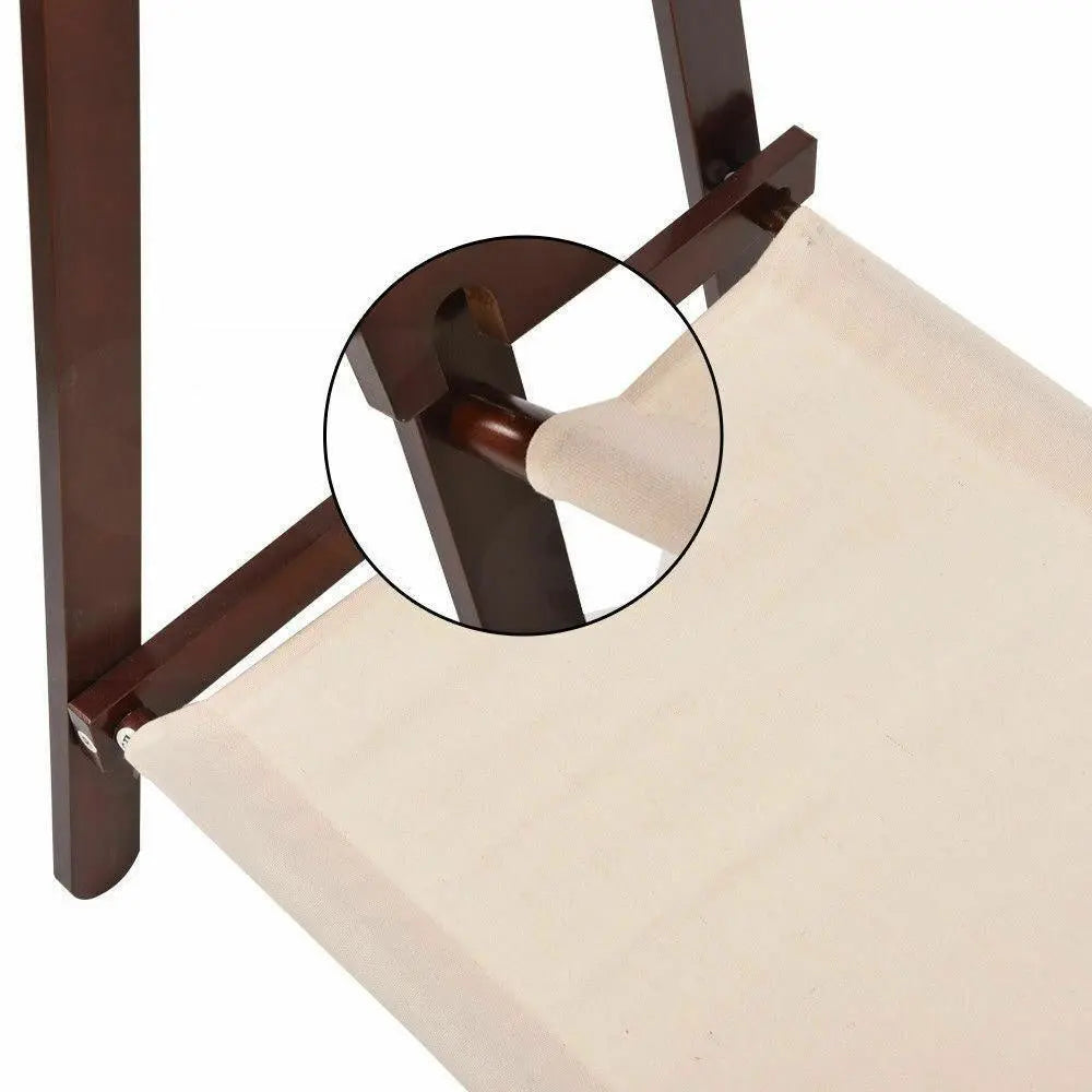 Levede Clothes Stand Garment Dyring Rack Hanger Organiser Wooden Free Standing Deals499