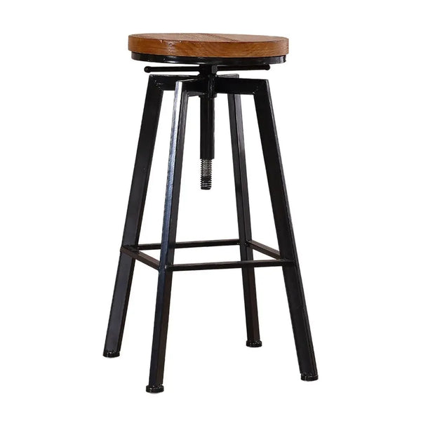 Levede Industrial Bar Stools Kitchen Stool Wooden Barstools Swivel Chair Vintage Deals499