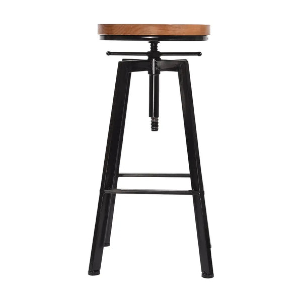 Levede Industrial Bar Stools Kitchen Stool Wooden Barstools Swivel Chair Vintage Deals499