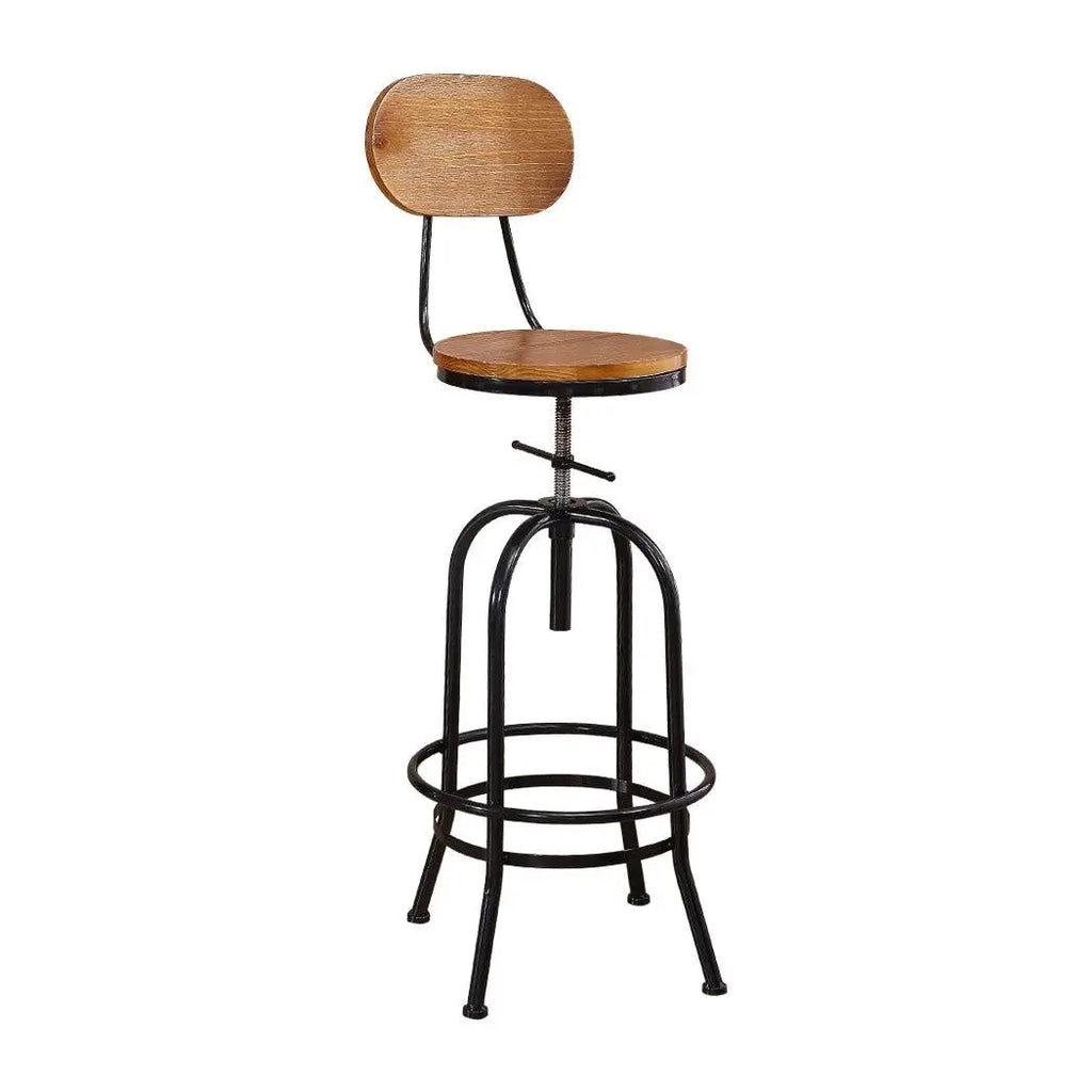 Levede Industrial Bar Stools Kitchen Stool Wooden Barstools Swivel Vintage Chair Deals499