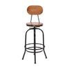 Levede Industrial Bar Stools Kitchen Stool Wooden Barstools Swivel Vintage Chair Deals499