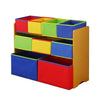 Levede Kids Toy Box 9 Bins Storage Rack Organiser Cabinet Wooden Bookcase 3 Tier Deals499