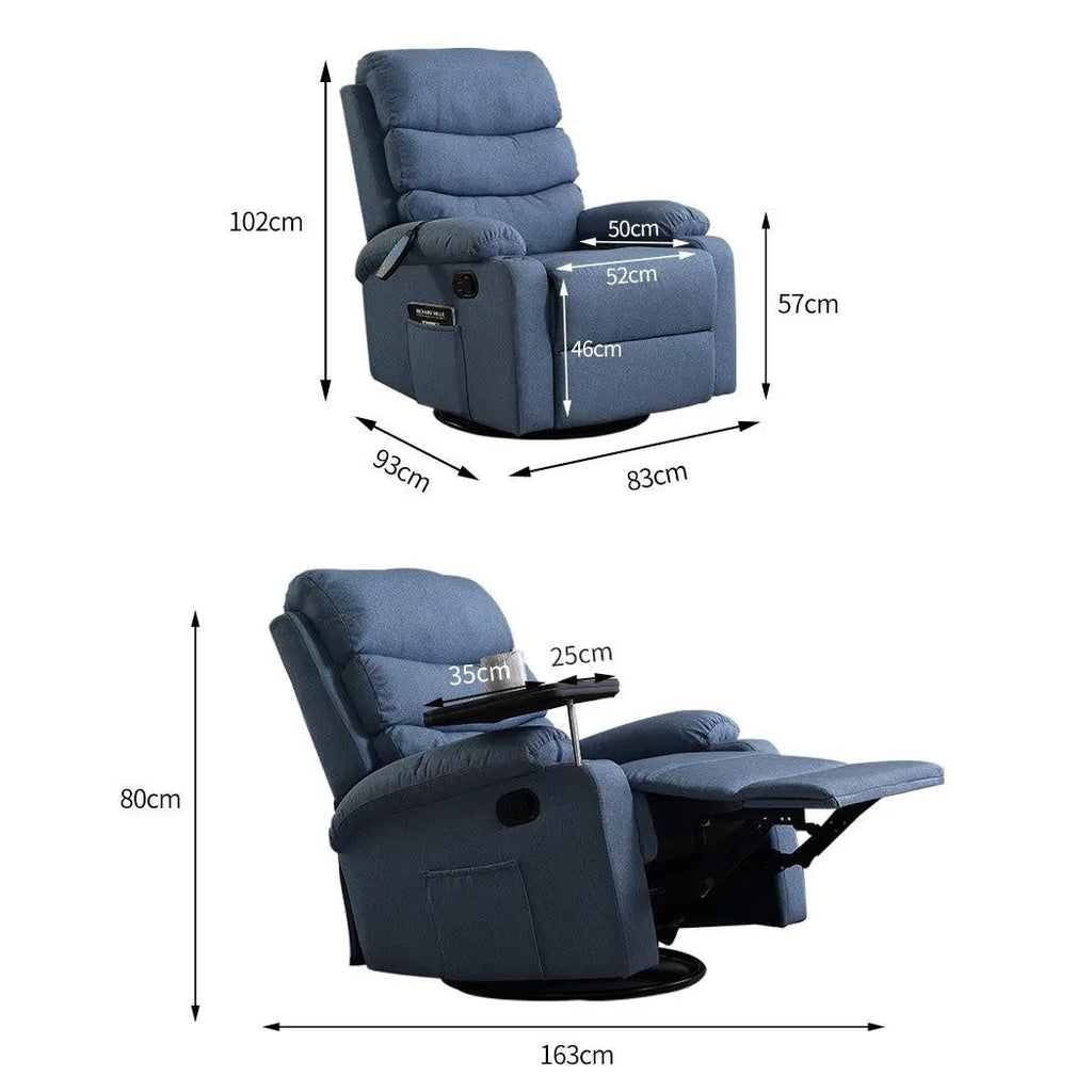 Levede Massage Chair Recliner Chairs Heated Lounge Sofa Armchair 360 Swivel Deals499
