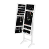 Levede Mirror Jewellery Cabinet Makeup Storage Jewelry Organiser Box Floor Stand Deals499