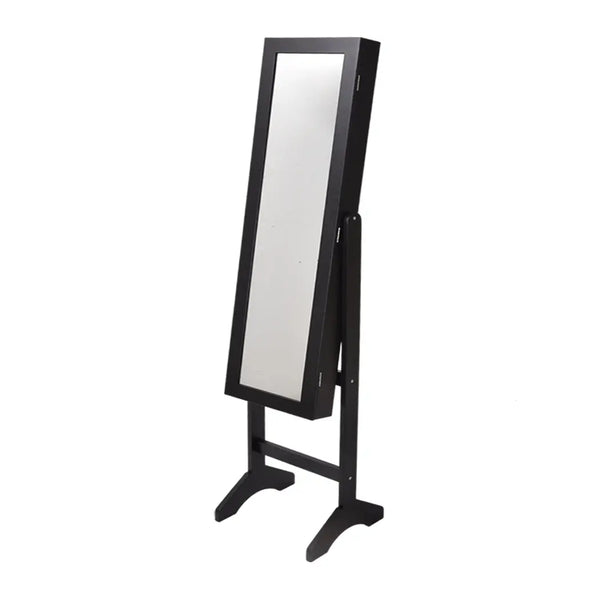 Levede Mirror Two Doors Jewellery Cabinet Makeup Storage Jewelry Organiser Box Deals499