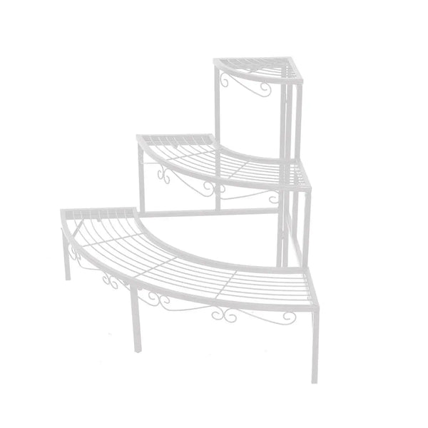 Levede Outdoor Indoor Pot Plant Stand Garden Metal 3 Tier Planter Corner Shelf Deals499