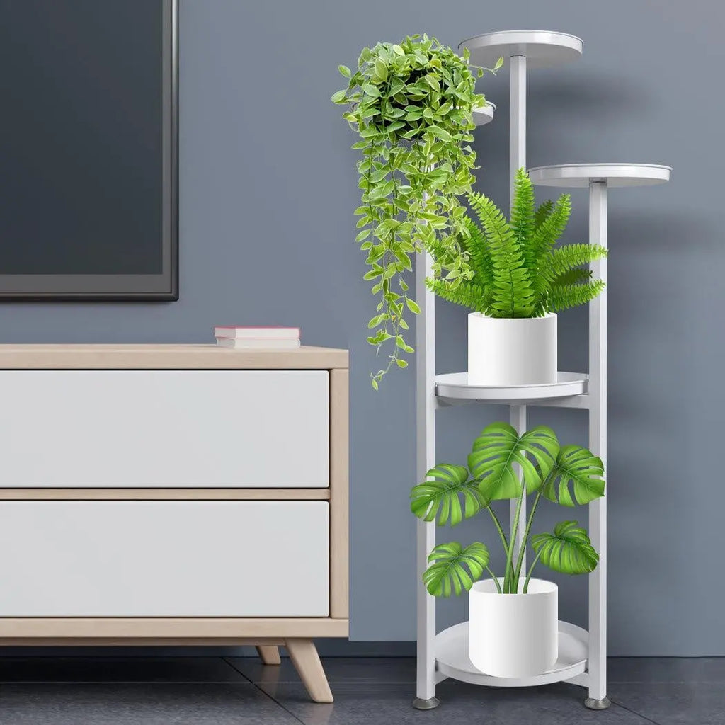 Levede Plant Stand Outdoor Indoor Flower Pots Rack Garden Shelf White 120CM Deals499