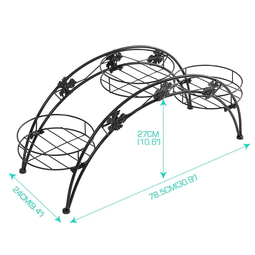 Levede Plant Stand Outdoor Indoor Metal Flower Pots Rack Corner Planter Shelf Deals499
