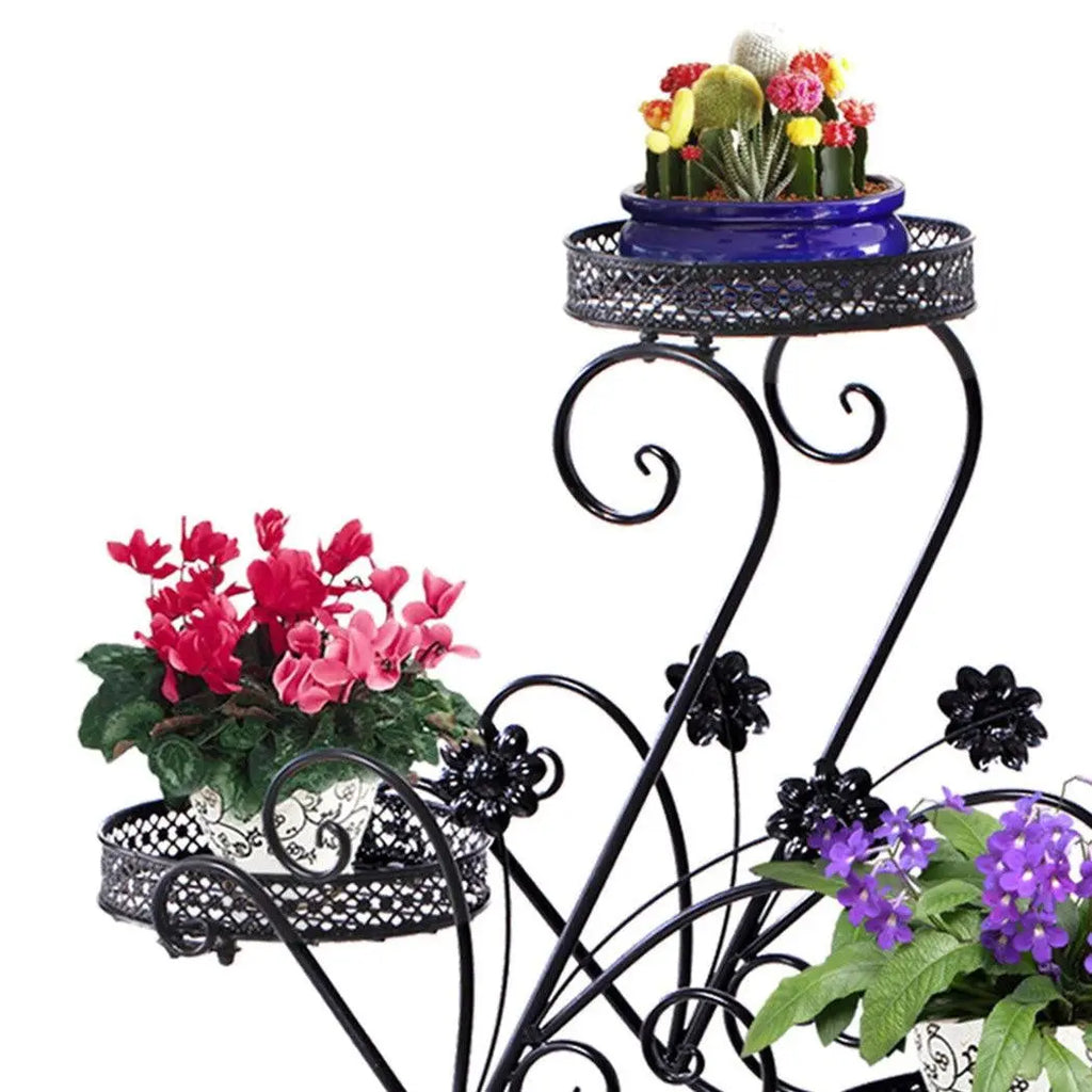 Levede Plant Stand Outdoor Indoor Metal Flower Pots Rack Corner Planter Shelf Deals499