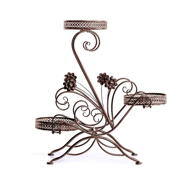 Levede Plant Stand Outdoor Indoor Metal Flower Pots Rack Corner Planter Shelf Deals499
