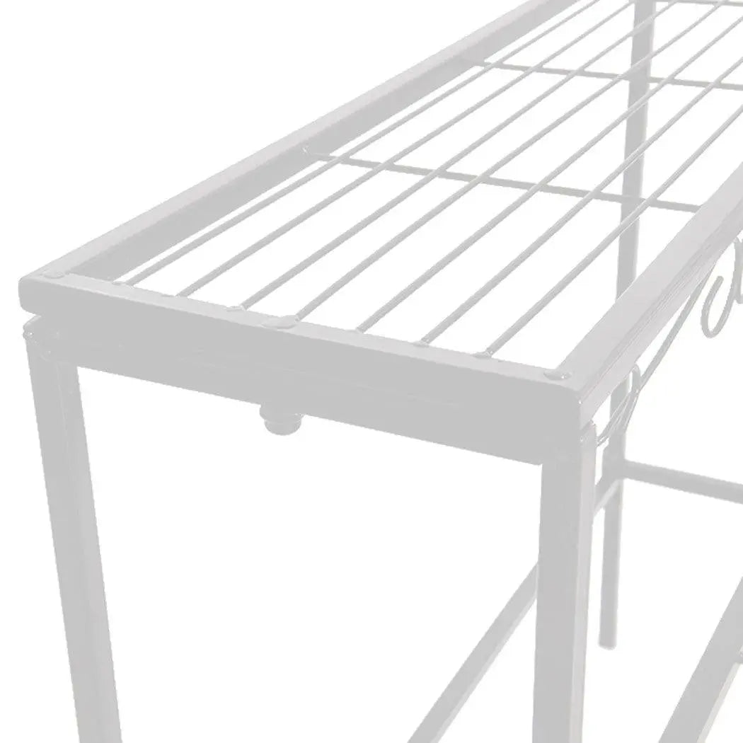 Levede Plant Stands Outdoor Indoor Metal White Flower Pot 3 Garden Corner Shelf Deals499
