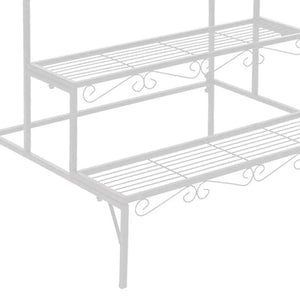 Levede Plant Stands Outdoor Indoor Metal White Flower Pot 3 Garden Corner Shelf Deals499