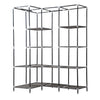 Levede Portable Corner Clothes Closet Wardrobe Storage Organiser Rack Unit Shelf Deals499