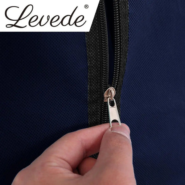 Levede Portable Wardrobe Clothes Closet Storage Cabinet 4 Drawer Navy Blue Deals499