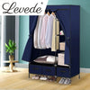 Levede Portable Wardrobe Organiser Clothes Closet Storage Cabinet Navy Blue Deals499