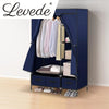 Levede Portable Wardrobe Organiser Clothes Closet Storage Cabinet Navy Blue Deals499