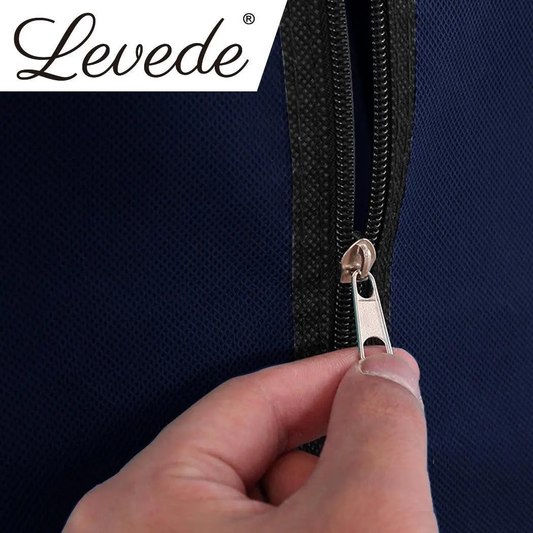Levede Portable Wardrobes Shoe Rack Clothes Cabinet Closet Storage Navy Blue Deals499