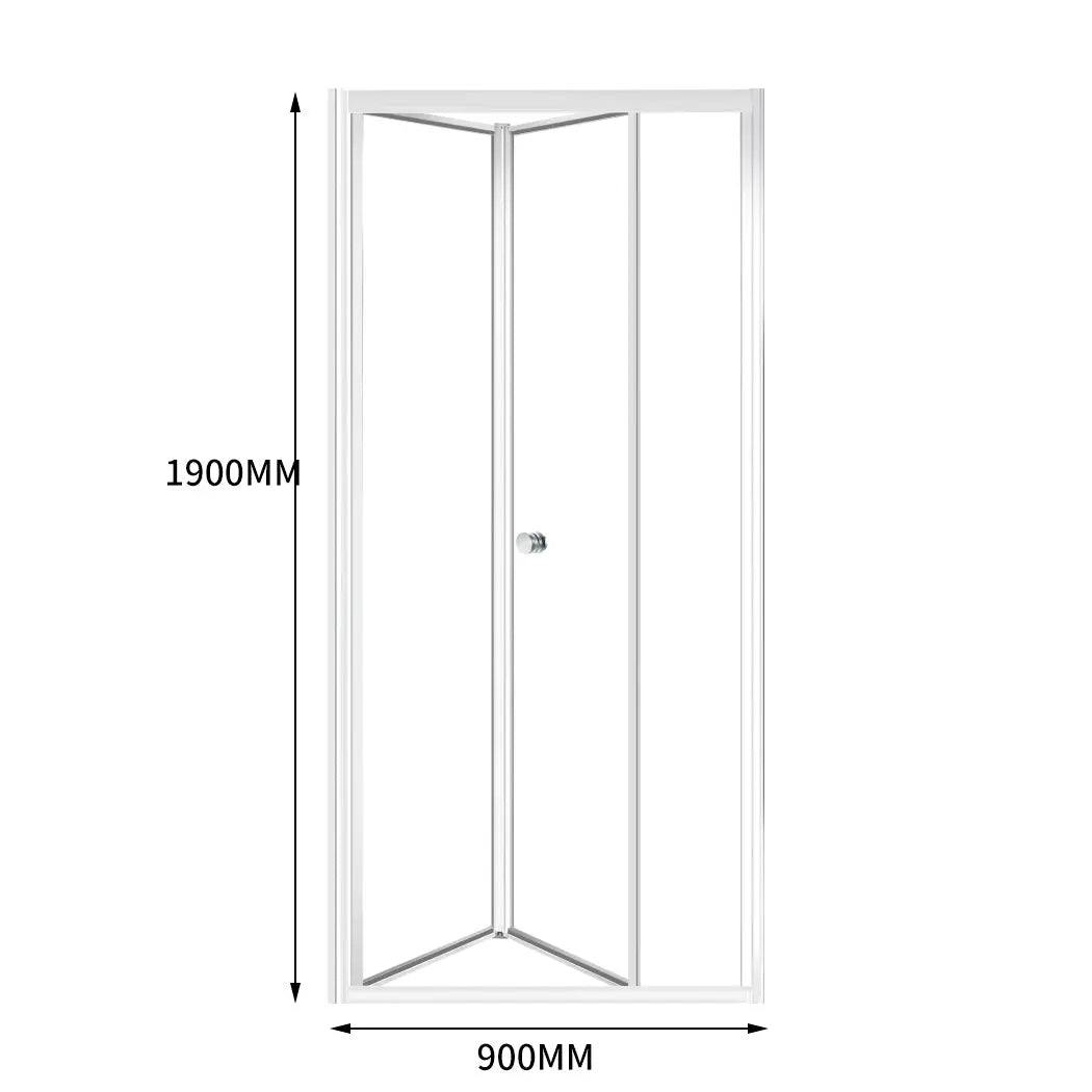 Levede Shower Screen Screens Door Seal Enclosure Glass Panel Foldable 900x1900mm Deals499