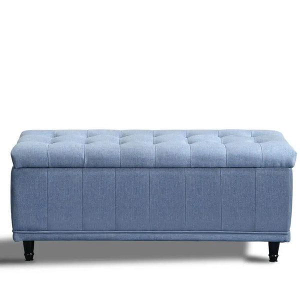 Levede Storage Ottoman Blanket Box Fabric Rest Chest Toy Foot Stool Bed Bench Deals499
