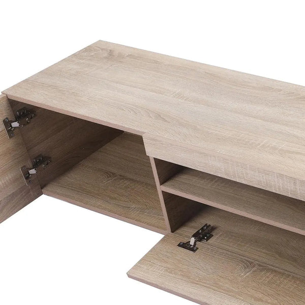 Levede TV Cabinet Entertainment Unit Stand RGB LED Furniture Wooden Shelf 200cm Deals499