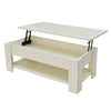 Lift Up Coffee Table with Storage - White Deals499