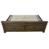 Lily Bed Frame King Size Timber Mattress Base With Storage Drawers - Rustic Grey Deals499