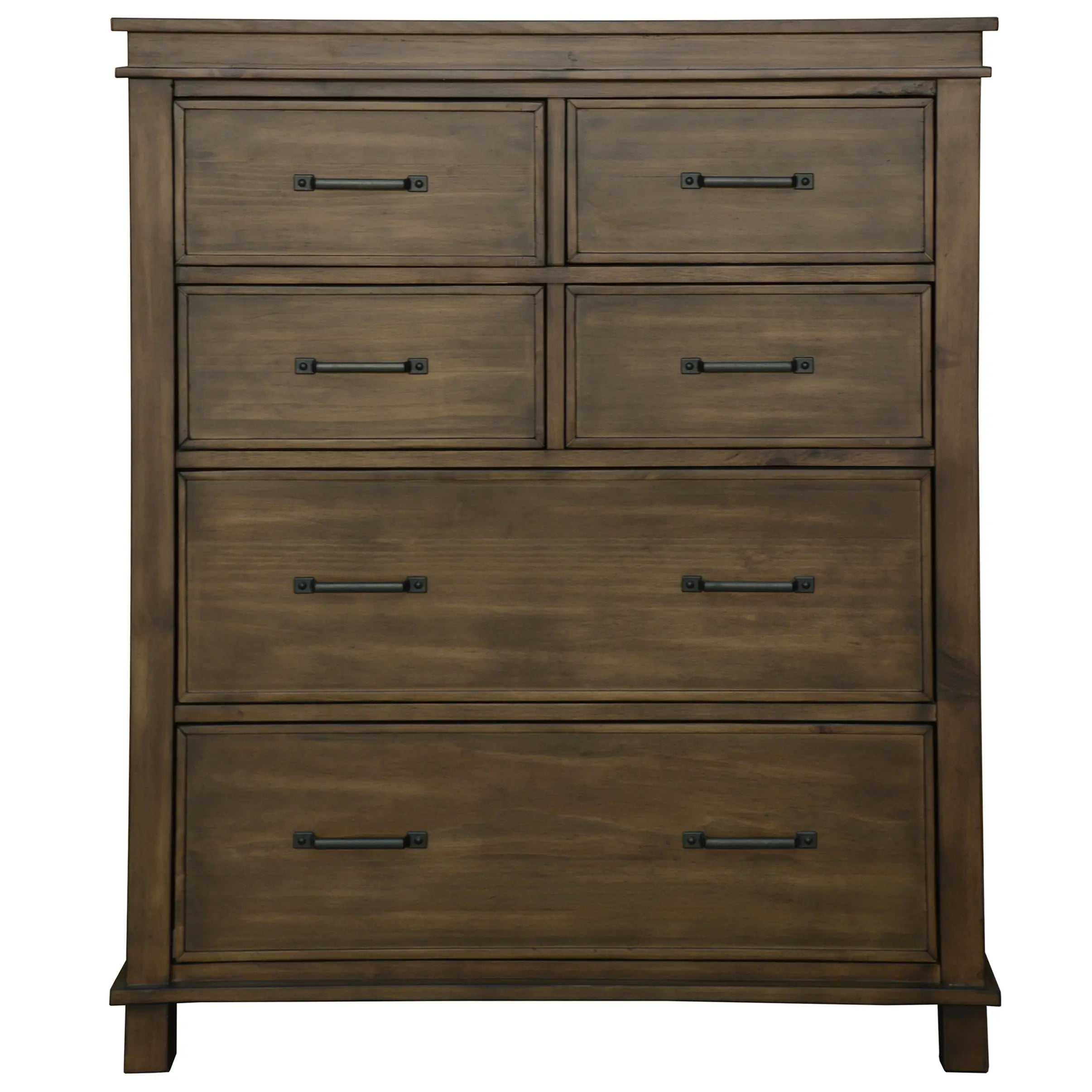 Lily Tallboy 6 Chest of Drawers Solid Pine Wood Bed Storage Cabinet -Rustic Grey Deals499