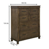 Lily Tallboy 6 Chest of Drawers Solid Pine Wood Bed Storage Cabinet -Rustic Grey Deals499