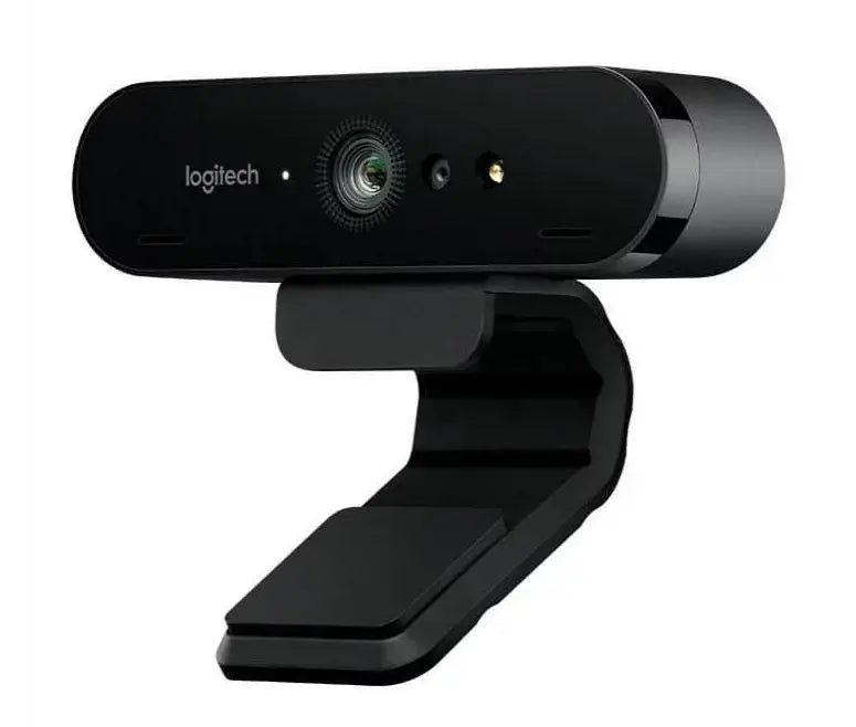 Logitech BRIO 4K Ultra HD Webcam HDR RightLight3 5xHD Zoom Auto Focus Infrared Sensor Video Conferencing Streaming Recording Windows Hello Security LOGITECH