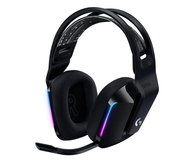 Logitech G733 Lightspeed Wireless RGB Gaming Headset Black USB, Frequency Response: 20 Hz-20 KHz - Detchable Cardioid Unidirectional Microphone LOGITECH