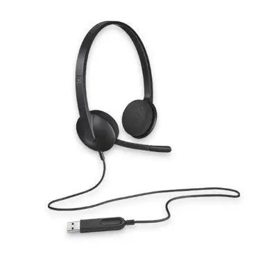 Logitech H340 Plug-and-Play USB headset with Noise Cancelling Microphone Comfort Design fro Windows Mac Chrome 2yr wty LOGITECH