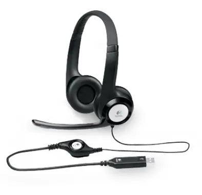 Logitech H390 USB Headset Adjustable,USB,2 Years Noise cancelling mic In-line audio controls LOGITECH