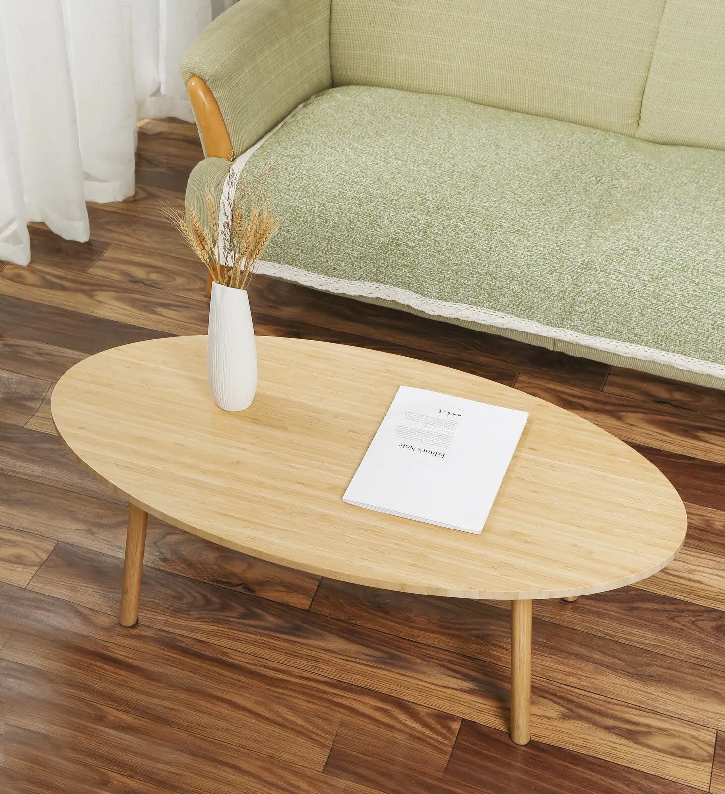 Lucina Japaness Style Bamboo Oval Coffee Table Deals499