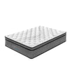 Luxopedic Pocket Spring Mattress 5 Zone 32CM Euro Top Memory Foam Medium Firm White, Grey King Single Deals499