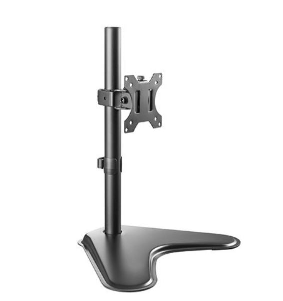 Brateck  Single Screen Economical double Joint Articulating Stell Monitor Stand Fit Most 13'-32' Monitor Up to 8 kg per screen VESA 75x75/100x100 BRATECK
