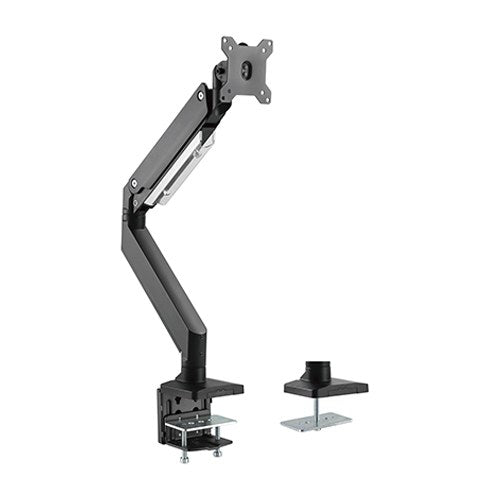 BRATECK Single Monitor Heavy-Duty Gas Spring Aluminum Monitor Arm Fit Most 17'-35' Monitor Up to 10kg per screen BRATECK