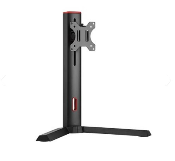 Brateck Single Screen Classic Pro Gaming Monitor Stand Fit Most 17'-32' Monitor Up to 8kg/Screen --Red Colour BRATECK
