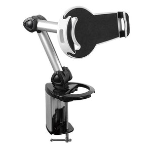 Brateck 2-IN-1 Aluminum Tablet Desk Clamp Holder (Desk Stand/Wall Mount) For Most 7'-10.4' Tablets BRATECK