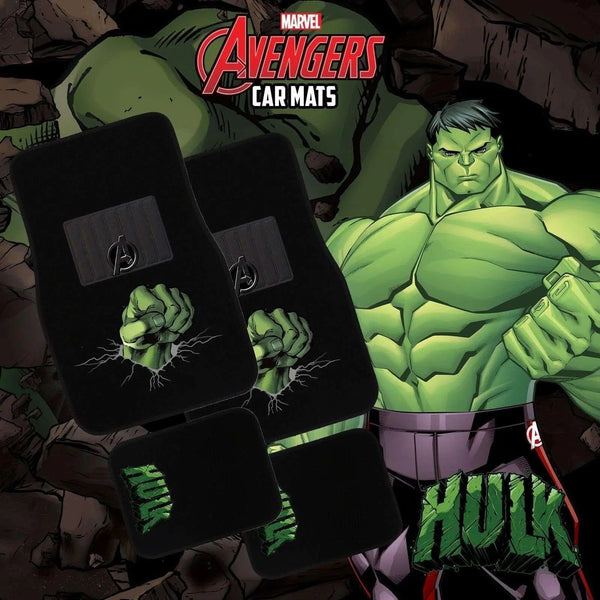 MARVEL AVENGERS 4-Piece Car Mat - HULK Deals499