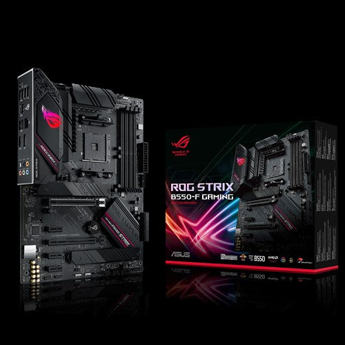 ASUS AMD B550 ROG STRIX B550-F GAMING (Ryzen AM4) ATX MB, Dual M.2, PCIe 4.0, 2.5Gb Ethernet, DP/HDMI2.1, SATA 6Gbps, USB 3.2 Gen 2 Type ASUS