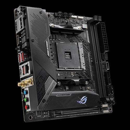 ASUS AMD B550 ROG STRIX B550-I GAMING (Ryzen AM4) Mini-ITX MB, PCIe â€¯4.0, Teamed Power Stages, 2.5Gb Ethernet, WiFi 6, Dual M.2 W/ Heatsink, SATA 6G ASUS