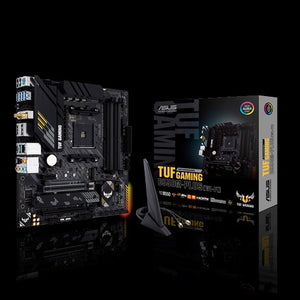 ASUS AMD B550 TUF GAMING B550M-PLUS (WI-FI) (Ryzen AM4) mATX Gaming MB, PCIe 4.0, Dual M.2, 10 DrMOS Power Stages, 2.5Gb LAN, HDMI, DP ASUS