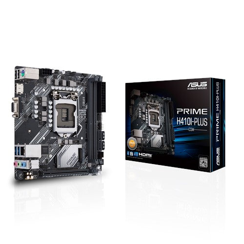ASUS PRIME H410I-PLUS/CSM Intel H410 (LGA 1200) Mini-ITX motherboard, M.2, DDR4 2666MHz, HDMI,D-SUB, USB 3.2 Gen 1 ports, SATA 6 Gbps, COM header ASUS
