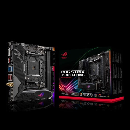 ASUS ROG STRIX X570-I GAMING, AMD AM4 Mini-ITX Gaming Motherboard,PCIe 4.0 ASUS