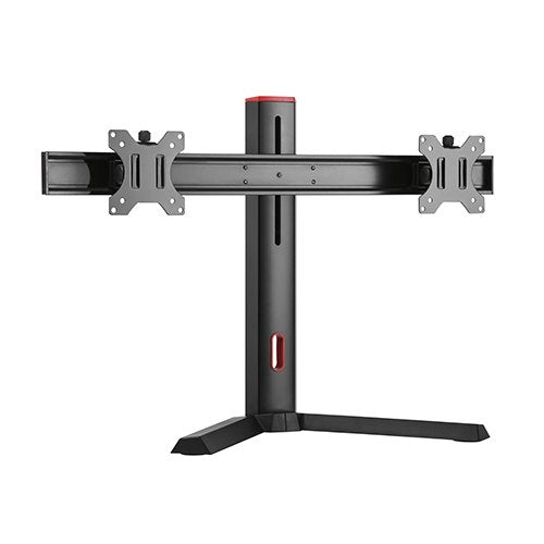 Brateck Dual Screen Classic Pro Gaming Monitor Stand Fit Most 17'- 27' Monitors, Up to 7kg per Screen-Red Colour BRATECK