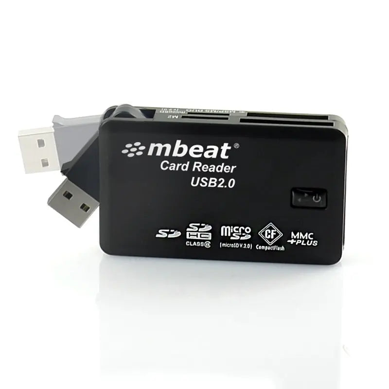 MBEAT USB 2.0 All In One Card Reader - Supports SD/SDHC/CF/MS/XD/MicroSD /MicroSD HC / SONY M2 without adaptor. MBEAT